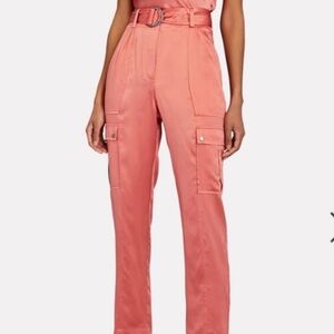 INTERMIX Addison belted blush cargo pants